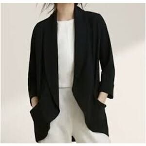 Wilfred Aritzia Chevalier Black Open front Blazer - size Zero